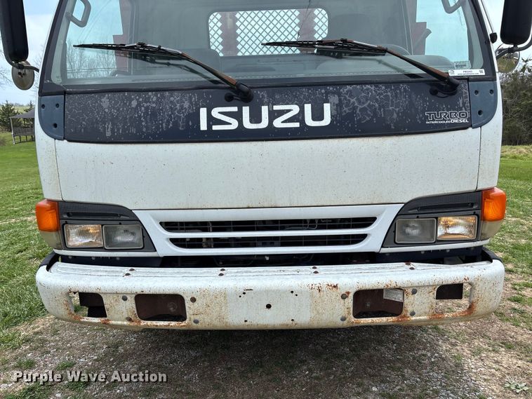 image for item FB3343 1999 Isuzu NPR dump flatbed truck