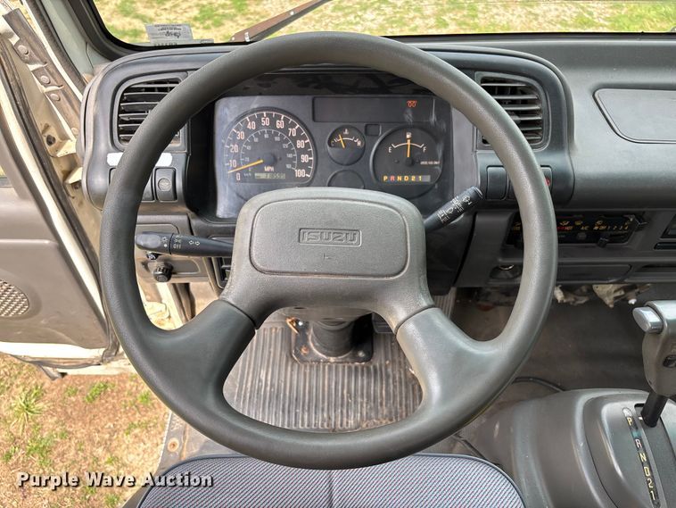 image for item FB3343 1999 Isuzu NPR dump flatbed truck