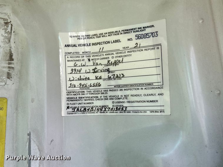 image for item FB3343 1999 Isuzu NPR dump flatbed truck