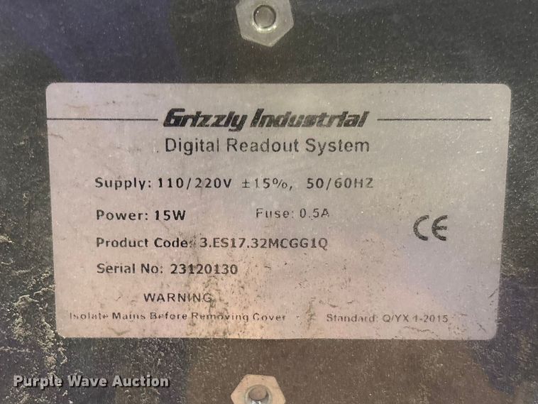 image for item FB3361 2023 Grizzly Industrial G0759 milling machine