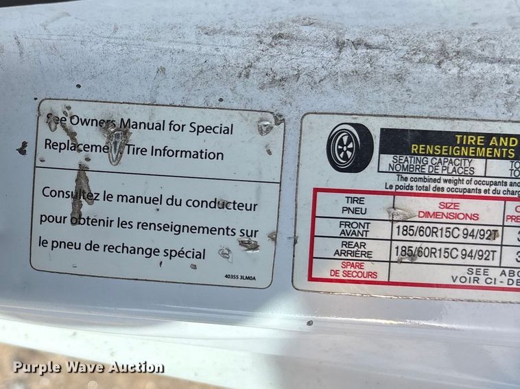 image for item FB3366 2015 Nissan NV200 van