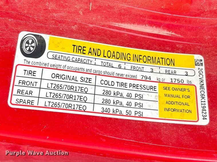 image for item FB3379 2019 Chevrolet Silverado 1500 Crew Cab pickup truck