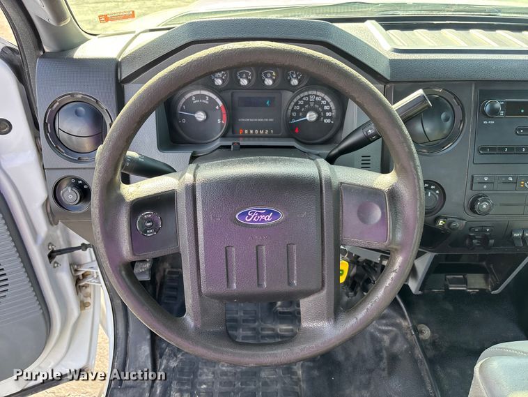 image for item FB3391 2012 Ford F350 Super Duty flatbed pickup truck