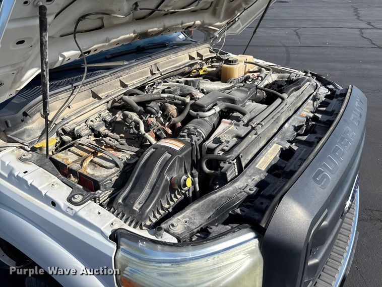 image for item FB3391 2012 Ford F350 Super Duty flatbed pickup truck