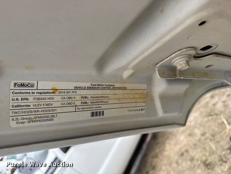 image for item FB7104 2016 Ford F250 Super Duty Ext. Cab pickup truck