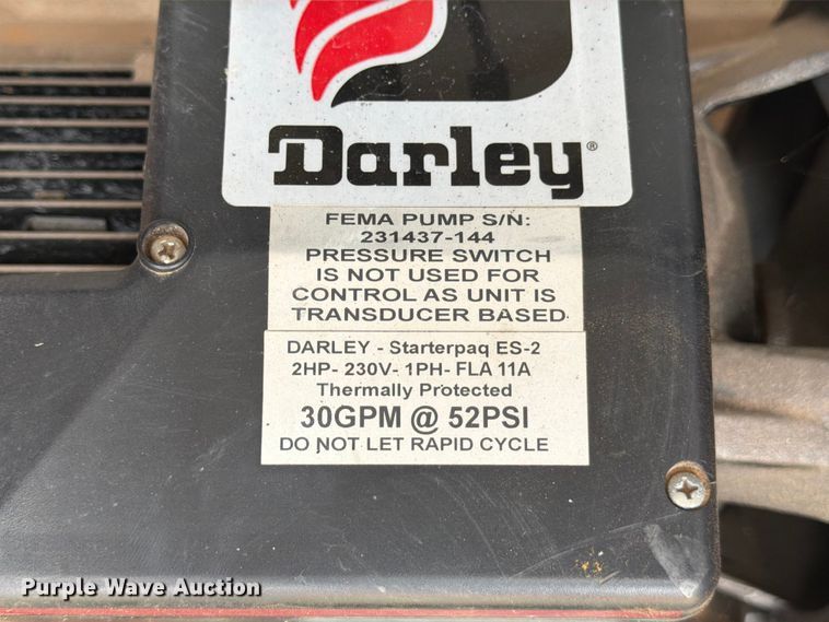 image for item FB8115 Darley FMTPS002 tank and pump system