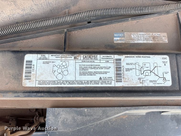 image for item FC2159 1996 Chevrolet C1500 Ext. Cab pickup truck