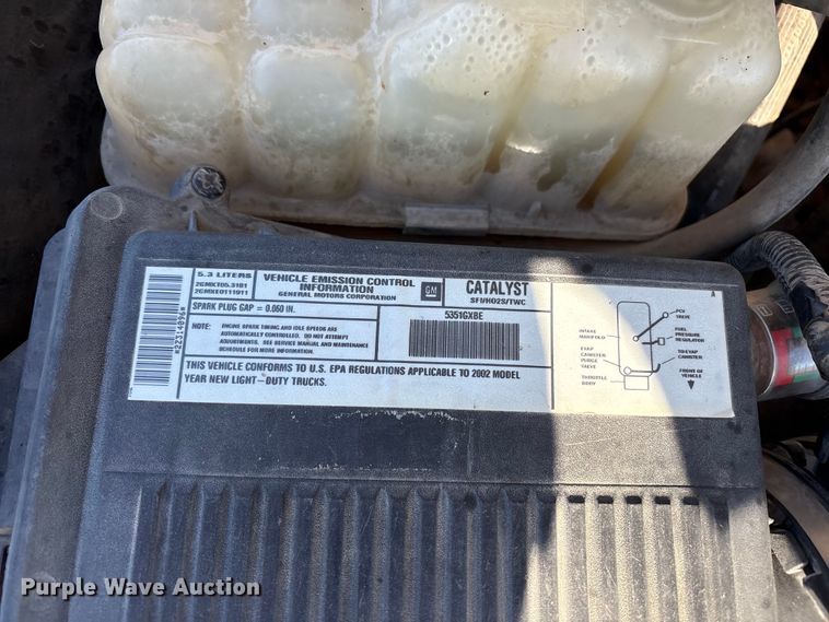 image for item FC2161 2002 Chevrolet Silverado 1500 Ext. Cab pickup truck