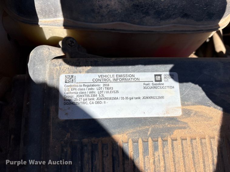image for item FC2203 2018 Chevrolet Silverado 1500 Crew Cab pickup truck