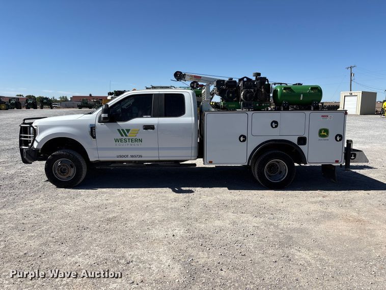 image for item FC2205 2019 Ford F350 Super Duty XL Ext. Cab utility bed pickup truck