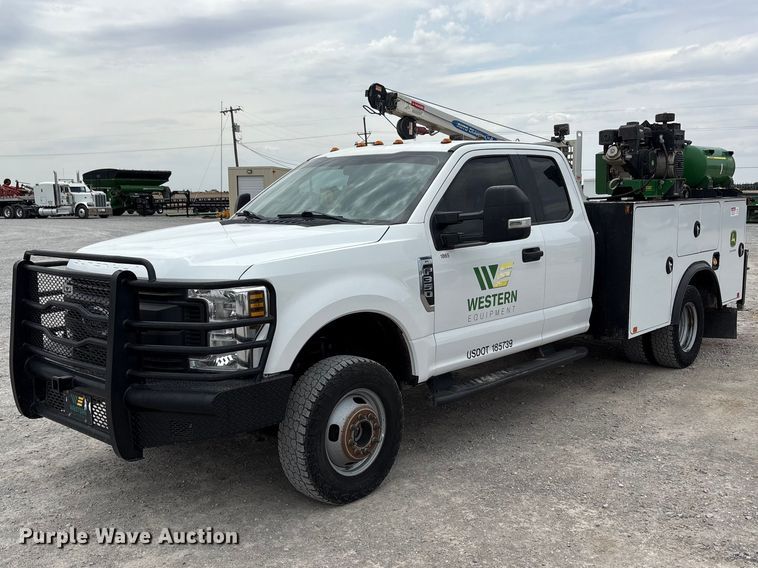 image for item FC2206 2019 Ford F350 Super Duty XL Ext. Cab utility bed pickup truck