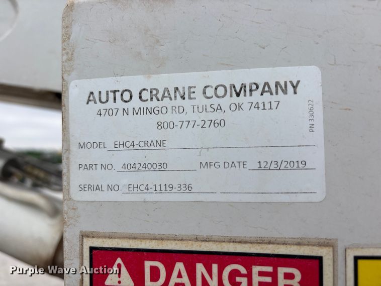 image for item FC2206 2019 Ford F350 Super Duty XL Ext. Cab utility bed pickup truck