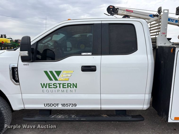 image for item FC2206 2019 Ford F350 Super Duty XL Ext. Cab utility bed pickup truck