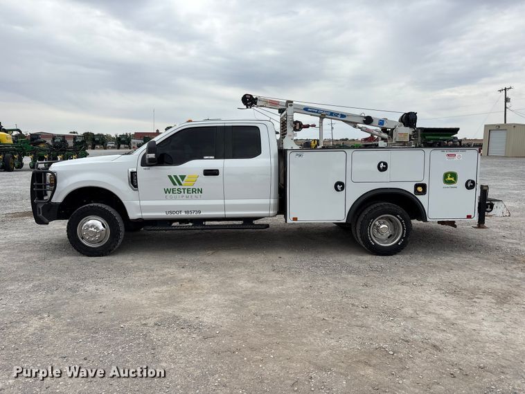 image for item FC2207 2019 Ford F350 Super Duty XL Ext. Cab utility bed pickup truck