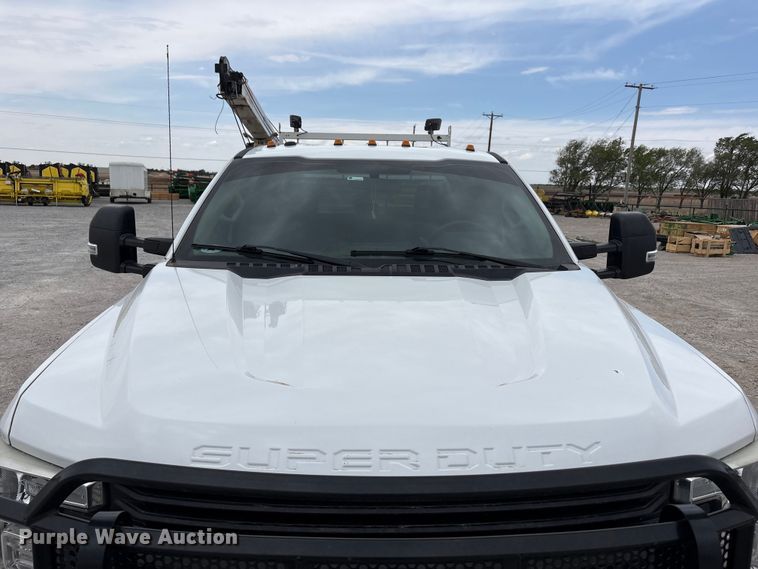 image for item FC2207 2019 Ford F350 Super Duty XL Ext. Cab utility bed pickup truck