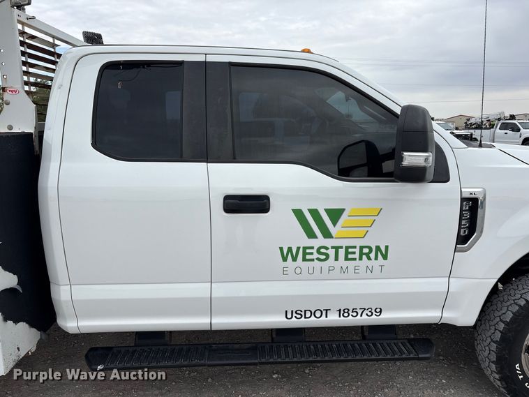 image for item FC2207 2019 Ford F350 Super Duty XL Ext. Cab utility bed pickup truck