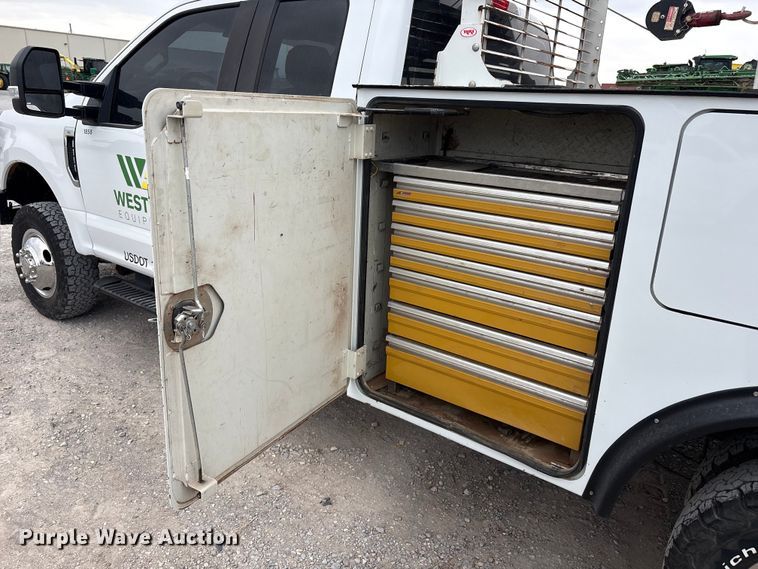 image for item FC2207 2019 Ford F350 Super Duty XL Ext. Cab utility bed pickup truck