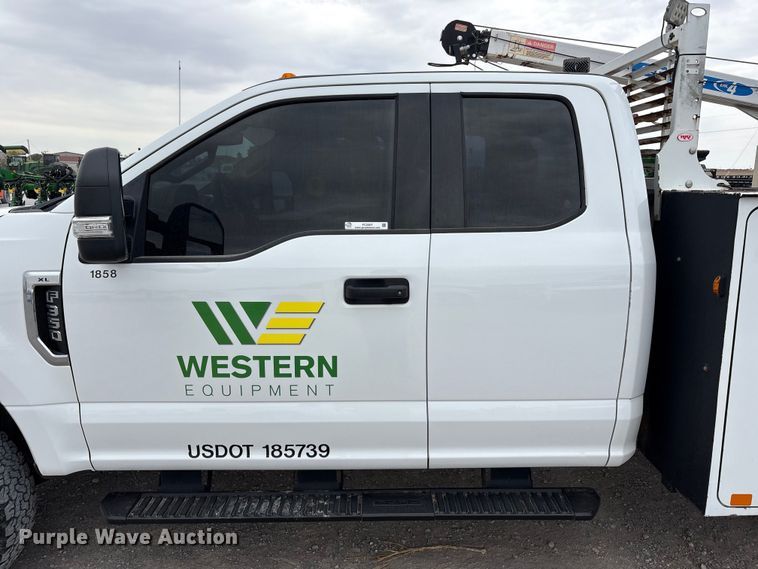 image for item FC2207 2019 Ford F350 Super Duty XL Ext. Cab utility bed pickup truck