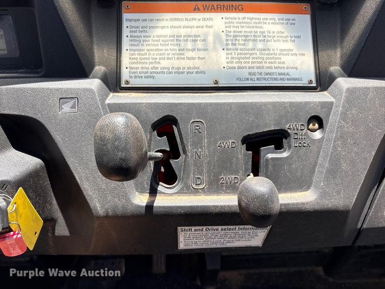image for item FC2212 2014 Honda Pioneer 700 utility vehicle
