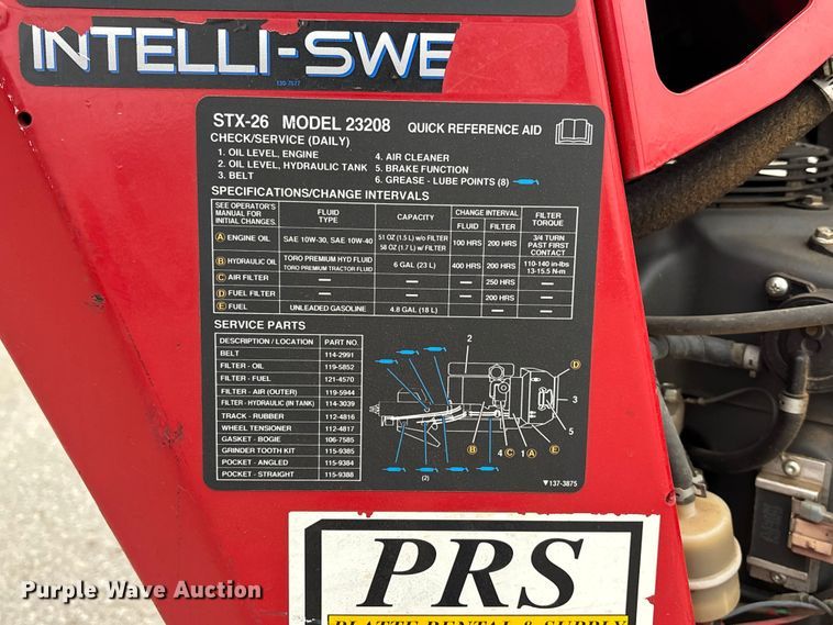 image for item FC4532 Toro STX-26 stump grinder