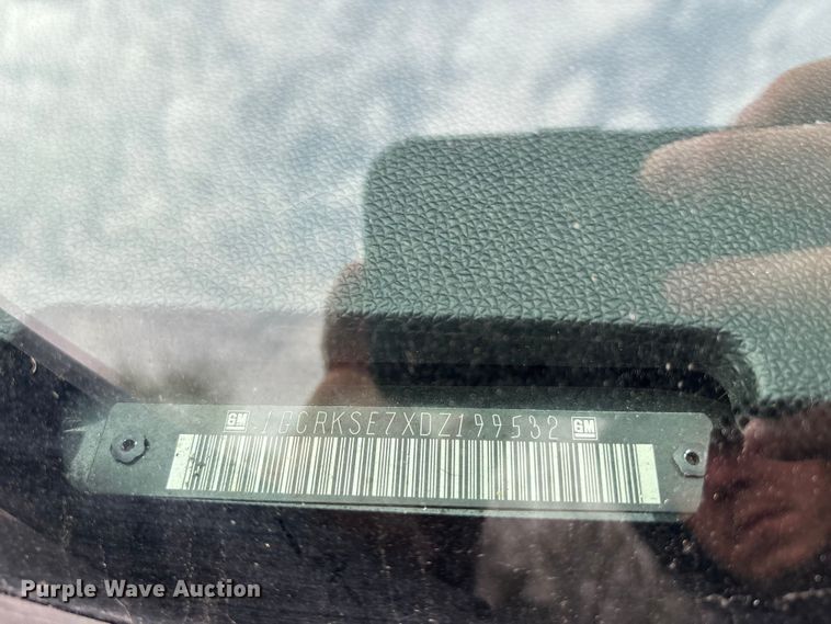 image for item FC4548 2013 Chevrolet Silverado Ext. Cab pickup truck