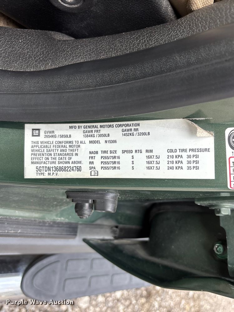 image for item FC4553 2006 Hummer H3 SUV