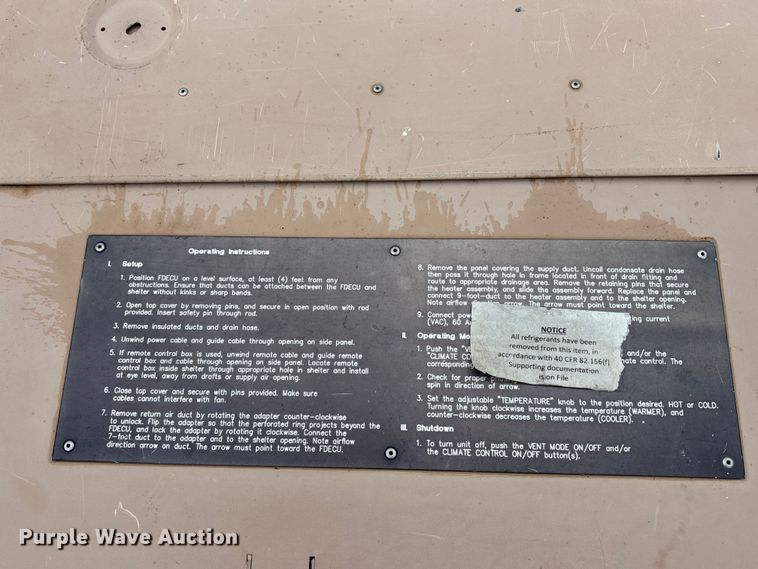 image for item FC4565 Nomenclature FDECU -5 air conditioner