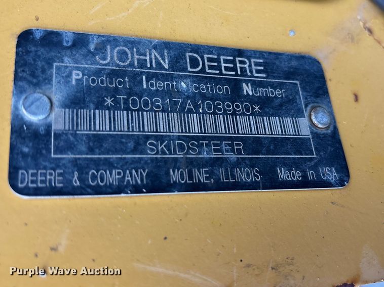 image for item FC4581 2005 John deere 317 skid steer loader