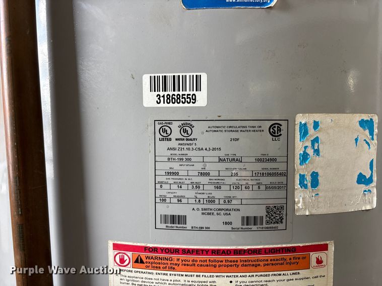 image for item FC4592 (4) hot water heaters