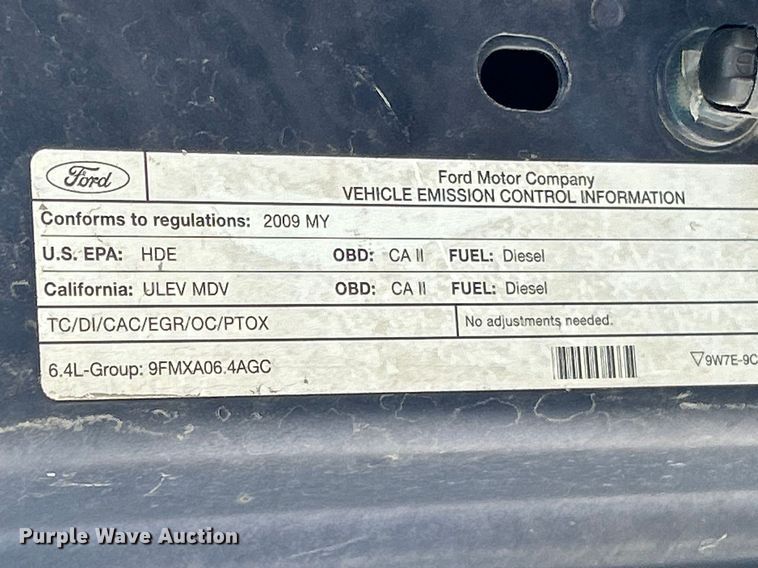 image for item FC5296 2009 Ford F350 Super Duty Crew Cab pickup truck