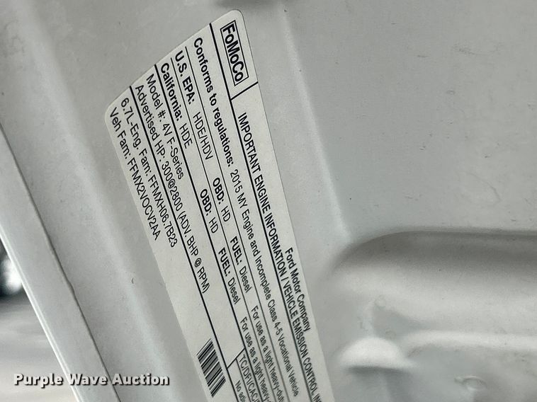 image for item FC5312 2015 Ford F550 XL Super Duty utility / service truck