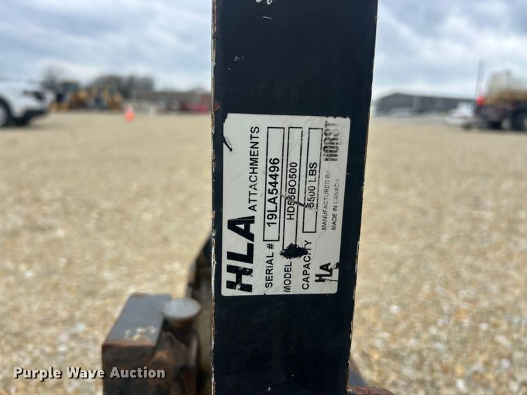 image for item FC5328 HLA HD55BO500 skid steer forks