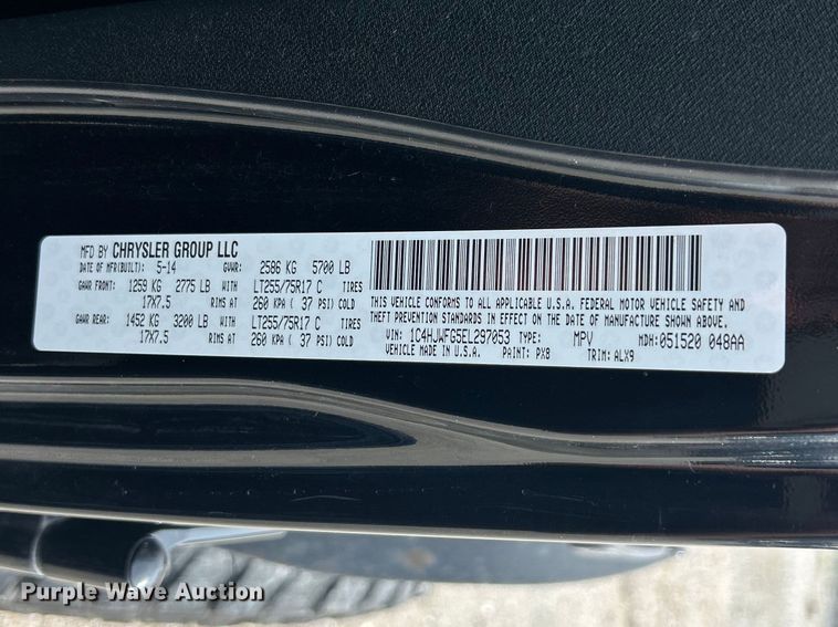 image for item FC5348 2014 Jeep Wrangler SUV