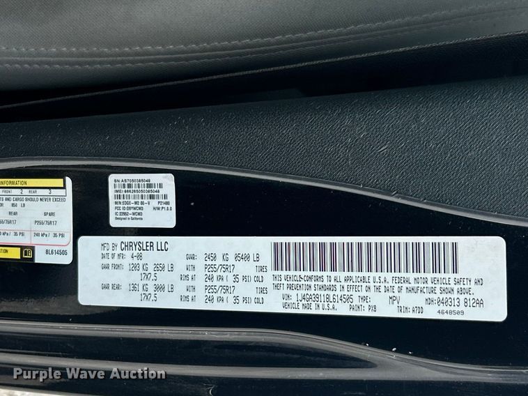 image for item FC5349 2008 Jeep Wrangler  SUV