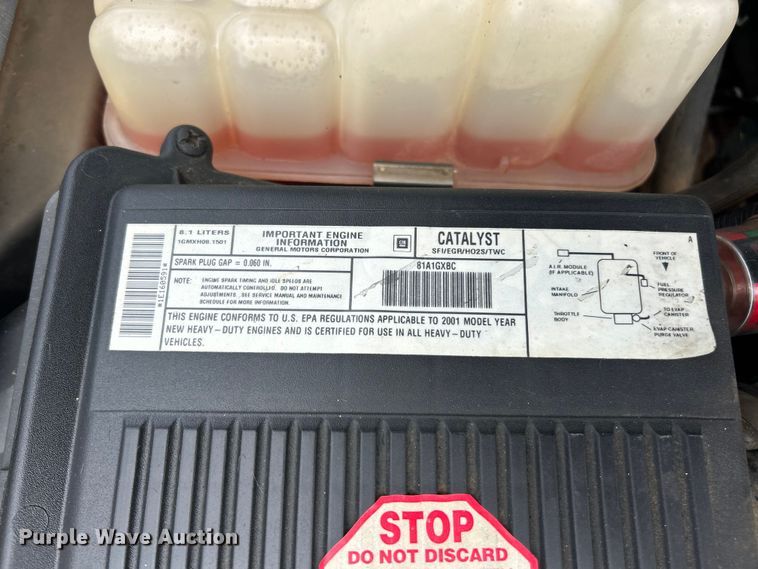 image for item FC5353 2001 GMC Sierra 2500HD pickup truck