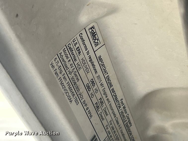 image for item FC5361 2015 Ford F550 XL Super Duty flatbed truck