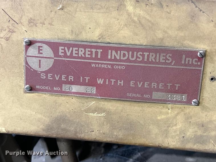 image for item FC5364 Everett 2022 cut off saw