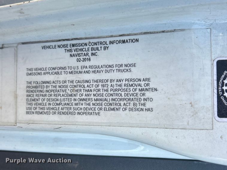 image for item FC5387 2017 International 4300 SBA box truck