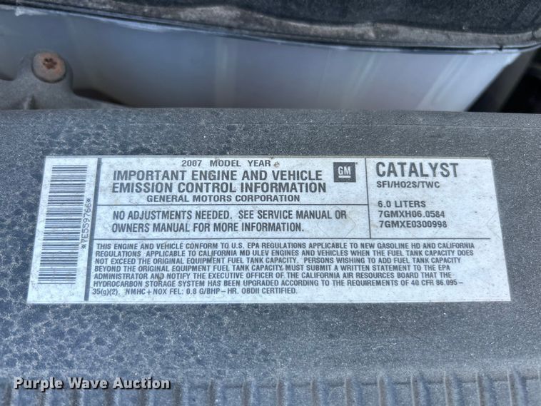 image for item FC5399 2007 Chevrolet Silverado 3500HD dump bed pickup truck