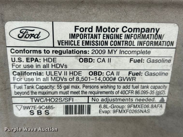 image for item FC5403 2009 Ford E450 Super Duty shuttle bus