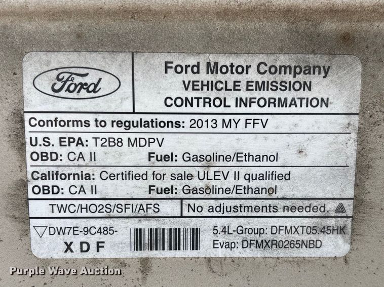 image for item FG0208 2013 Ford E250 van