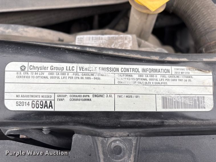 image for item FG2770 2012 Dodge Grand Caravan handicap accessible van