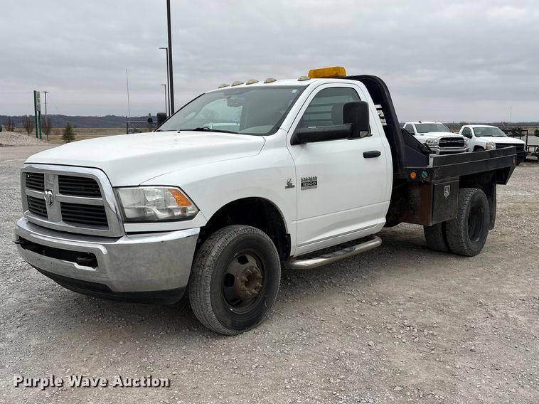 image for item FG2821 2012 RAM 3500 flatbed pickup truck