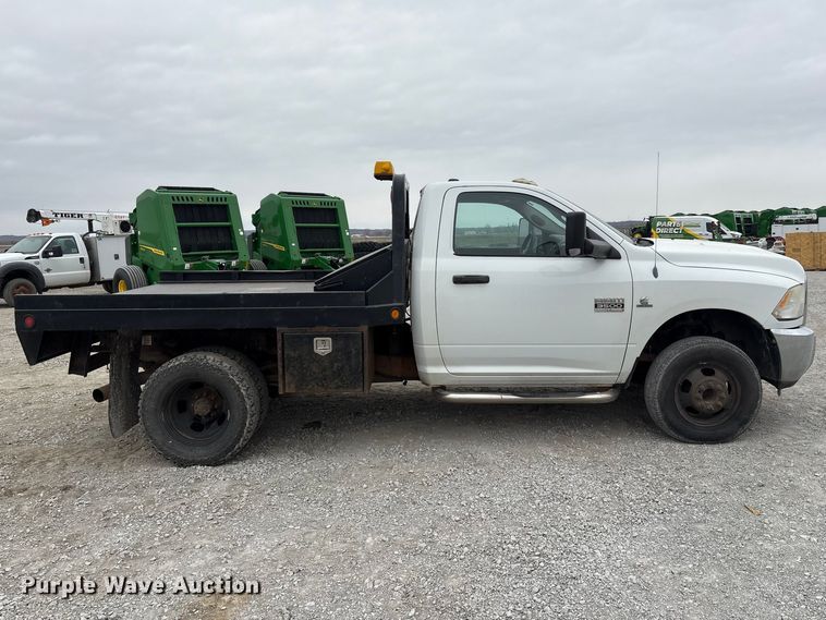 image for item FG2821 2012 RAM 3500 flatbed pickup truck