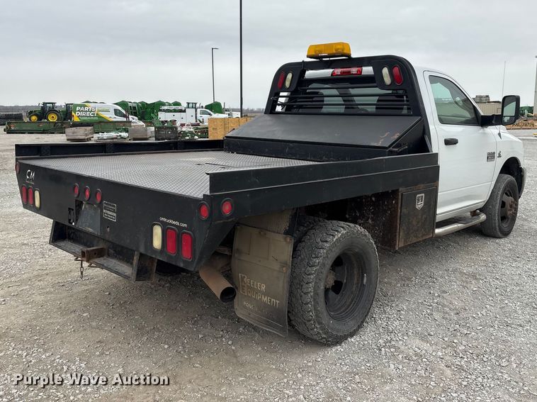 image for item FG2821 2012 RAM 3500 flatbed pickup truck