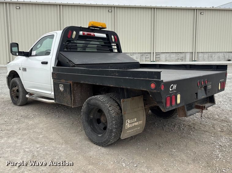 image for item FG2821 2012 RAM 3500 flatbed pickup truck