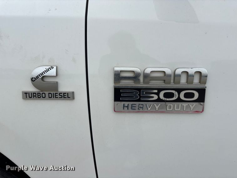 image for item FG2821 2012 RAM 3500 flatbed pickup truck