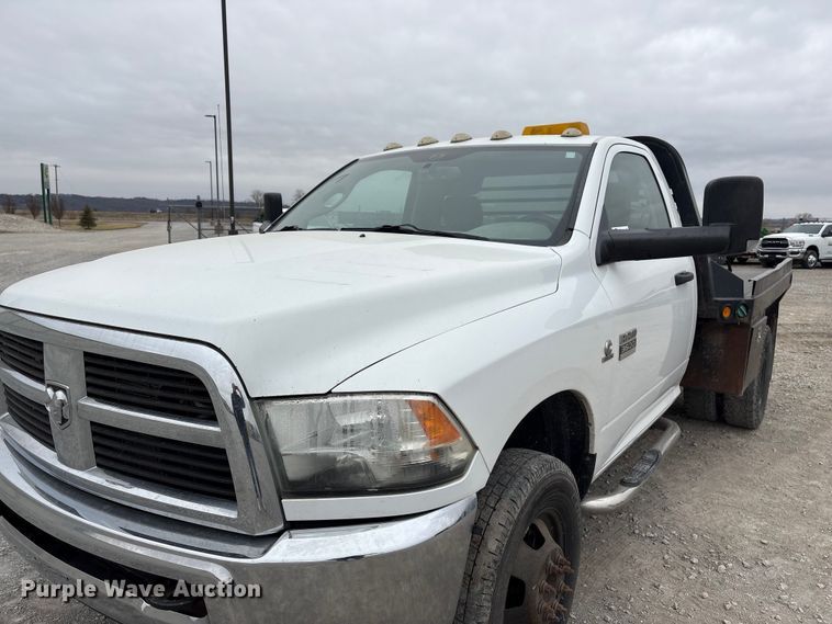 image for item FG2821 2012 RAM 3500 flatbed pickup truck