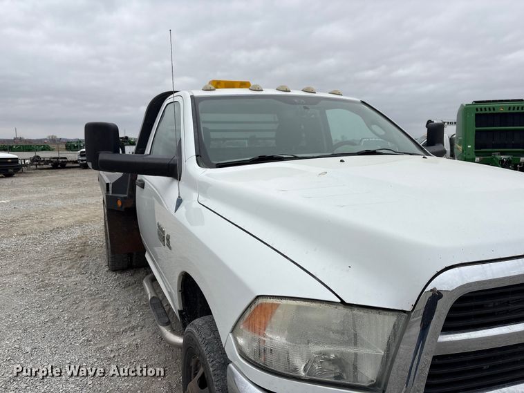image for item FG2821 2012 RAM 3500 flatbed pickup truck