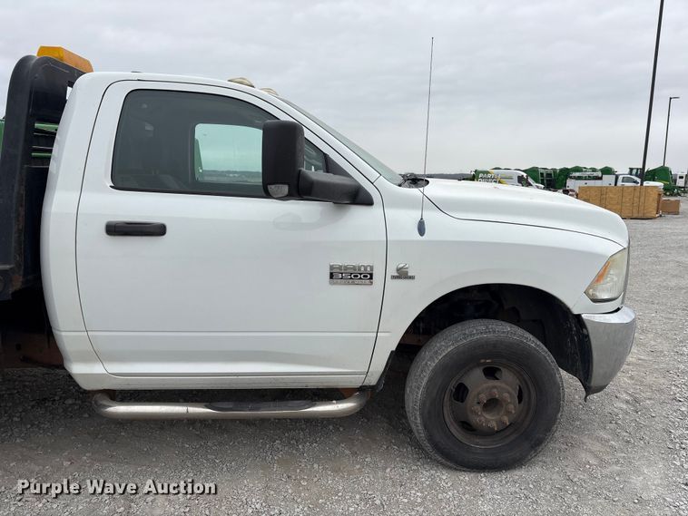 image for item FG2821 2012 RAM 3500 flatbed pickup truck